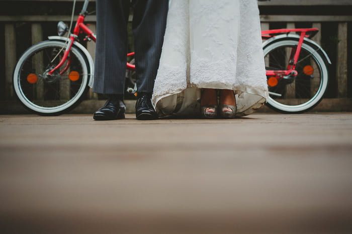 pos boda en bicicleta